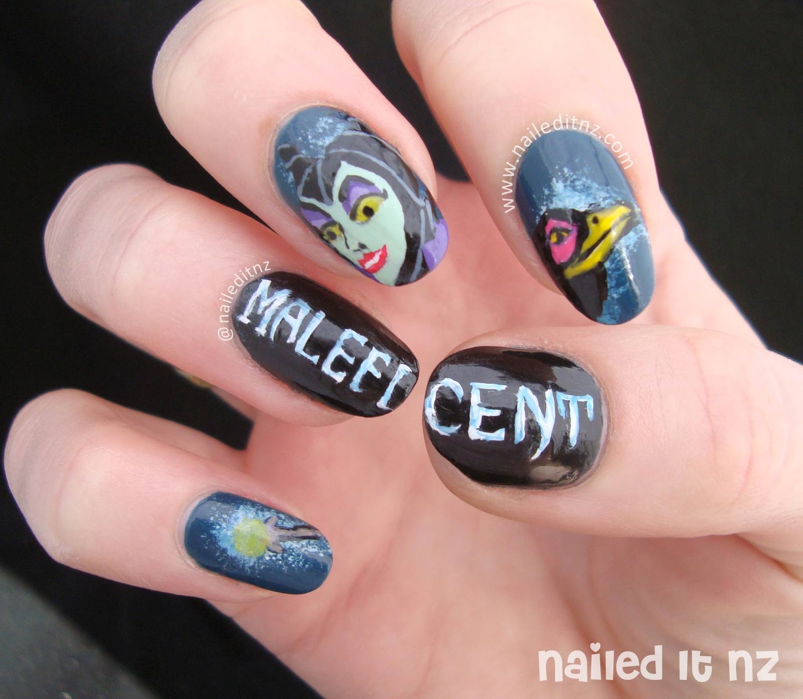 Disney Nail Art 7 Sleeping Beauty & Maleficent