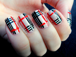 nail burberry designs acrylic forte freehand nails plaid trendy latest designer pleased definitely turned got really