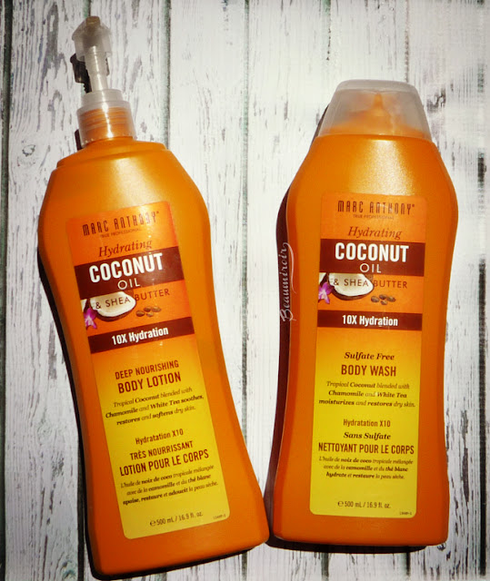 Review of Marc Anthony Coconut Oil & Shea Butter line: shampoo, conditioner, hair spray, body wash and body lotion!