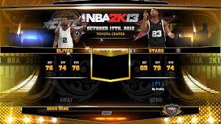 Rookie Stars versus Elite Stars Unlocked on NBA 2K13 PC