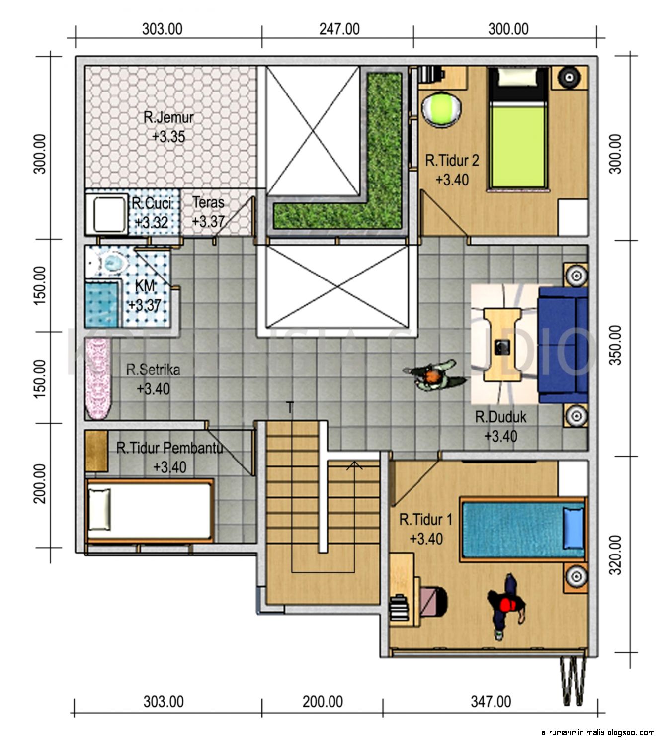 Sketsa Rumah Minimalis