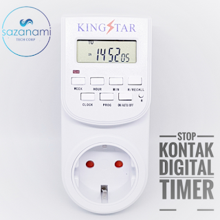 Diskon Kingstar Stop Kontak Timer Digital Stop Kontak Listrik Dijamin Ori