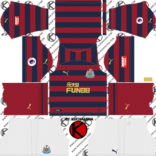 Newcastle United FC 2018/19 Kit - Dream League Soccer Kits Newcastle United FC 2018/19 Kit - Dream League Soccer Kits