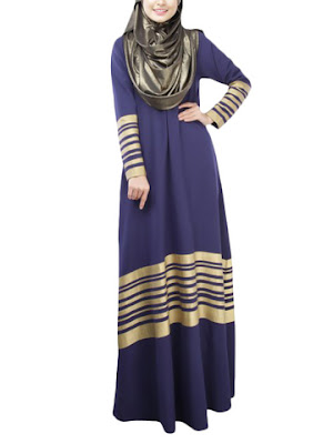 Long Dress Muslim Terbaru Desain Mewah Incaran Hijabers Masa Kini