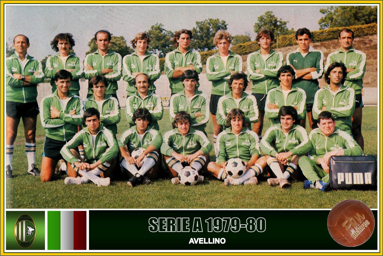 Botões para Sempre Associazione Sportiva Avellino Campania Itália 1980