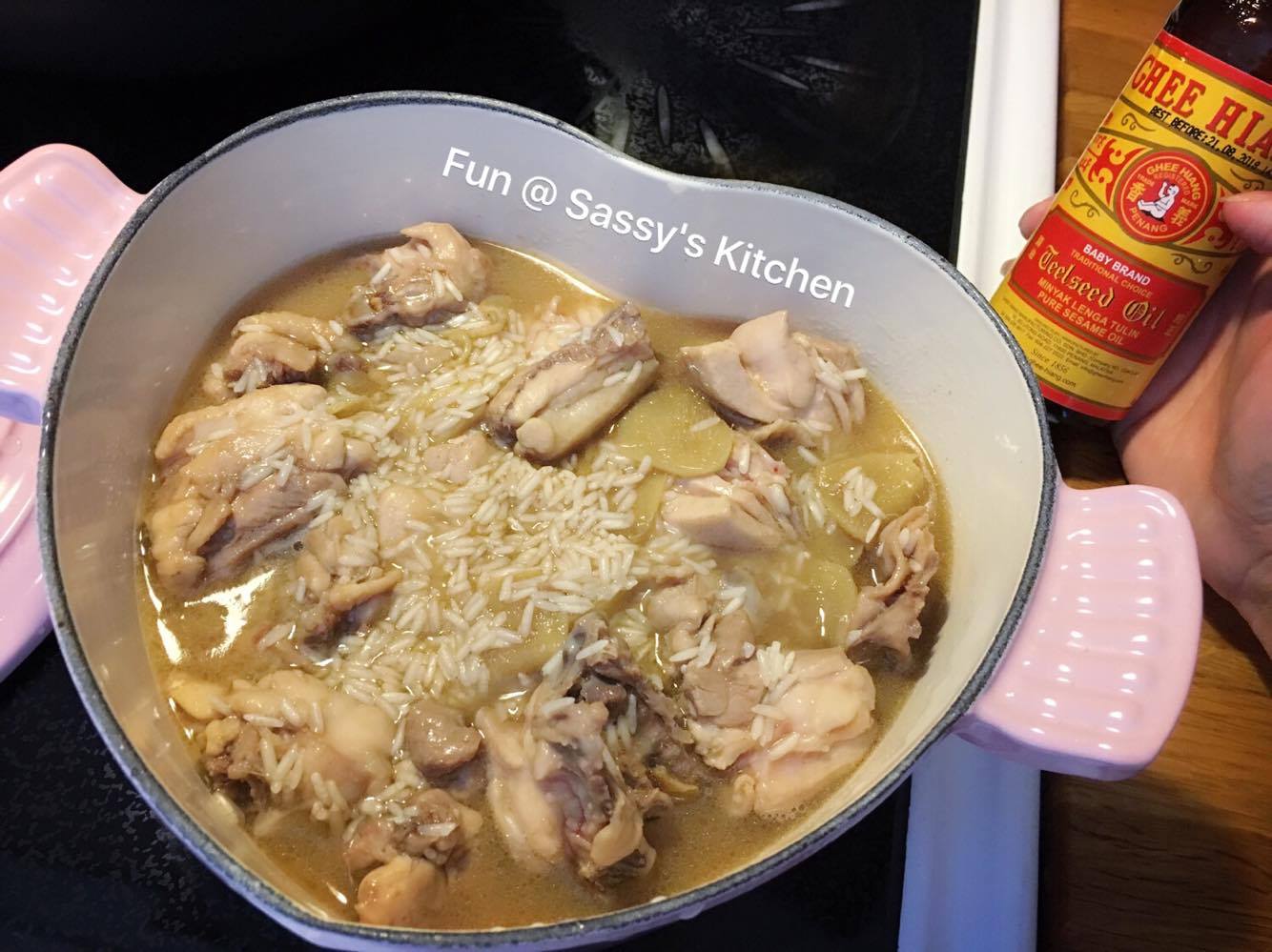 Plate & Palate 麻油鸡饭 Sesame Oil Chicken Rice by Angela Seah Thulin