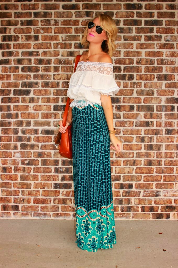 Belle de Couture: Turquoise Boho Skirt + Shop Saule!
