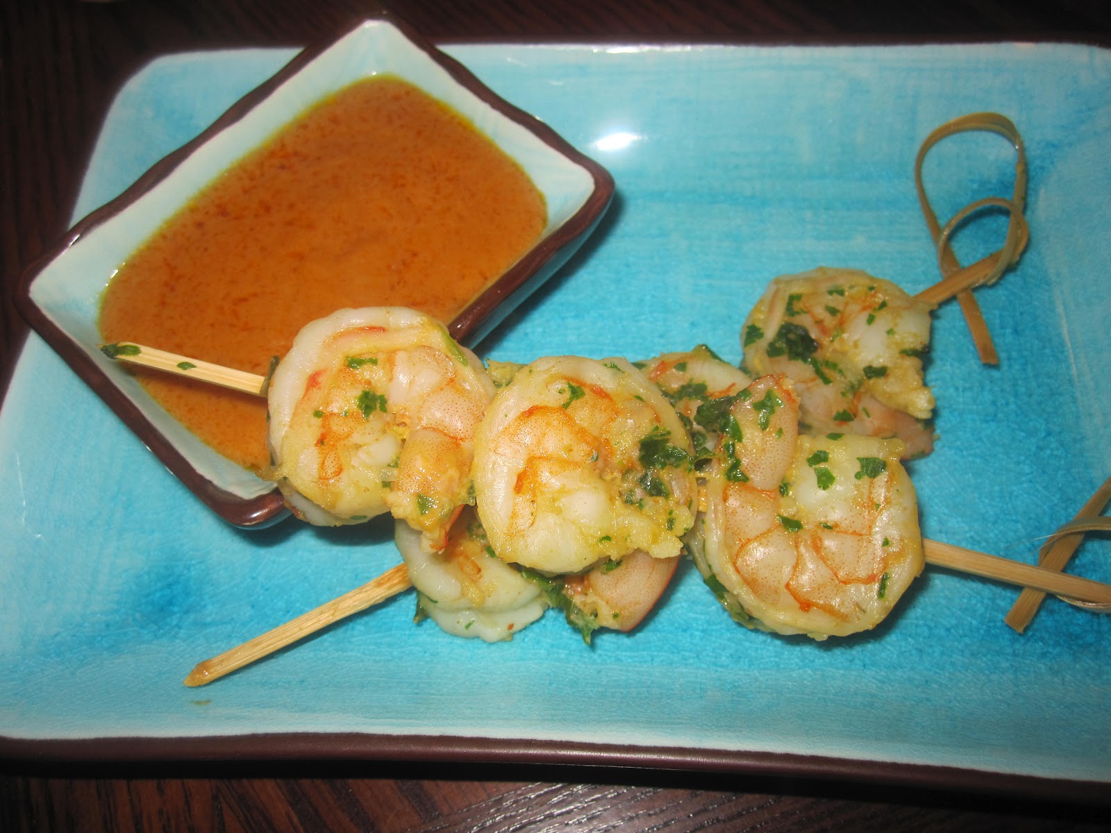 Red Deer Foodie Thai Shrimp Skewers with Peanut Sauce