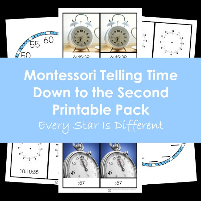 Every Star Is Different Montessori Telling Time Down to the Second