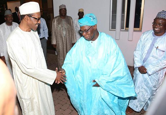 buhari meets obasanjo