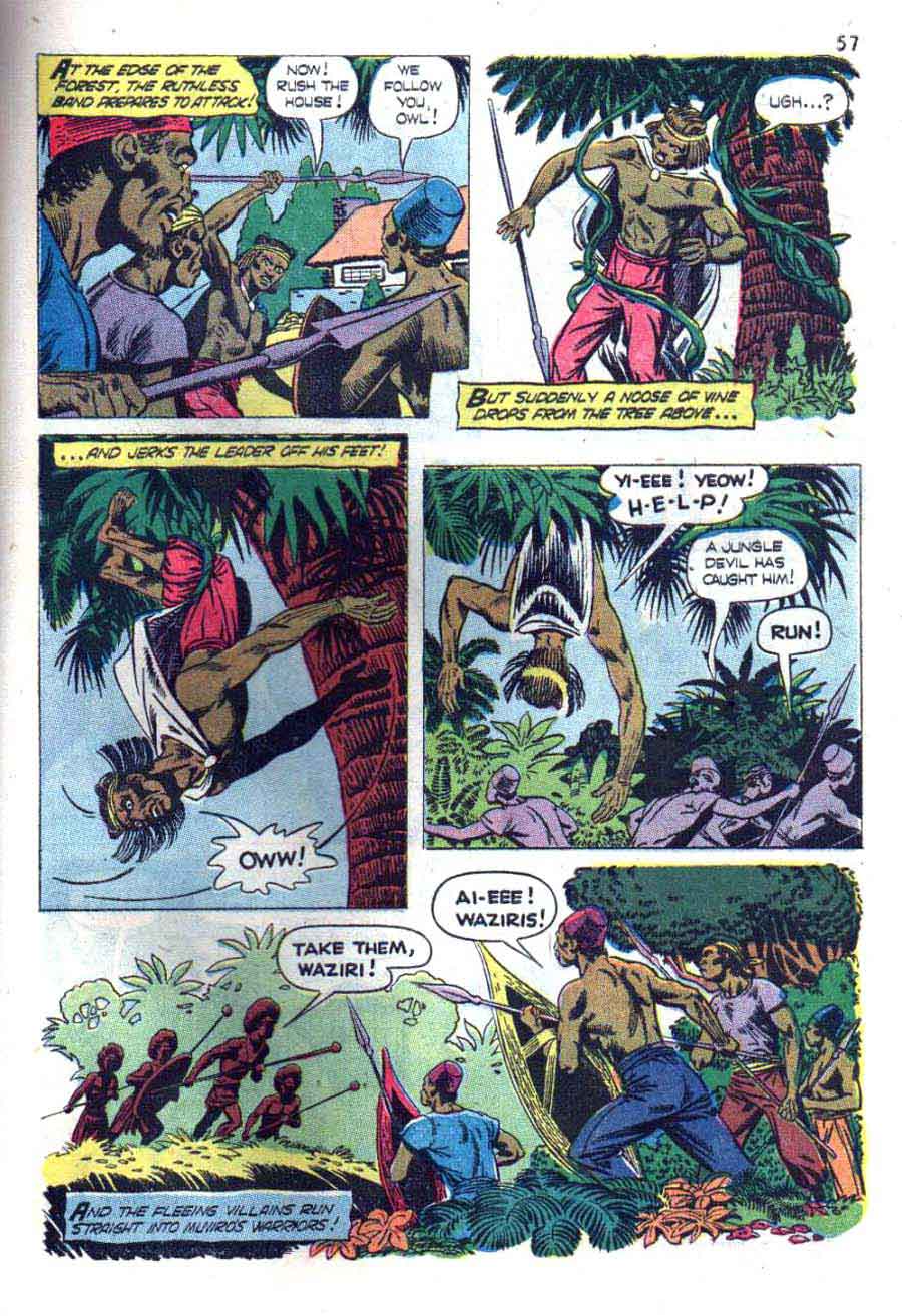 Tarzan's Jungle Annual v1 #3 - Russ Manning dell silver age comic book page art