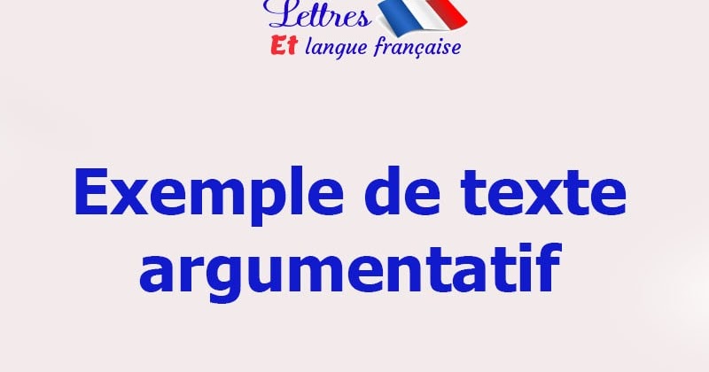 Texte argumentatif sur l'égalité homme femme
