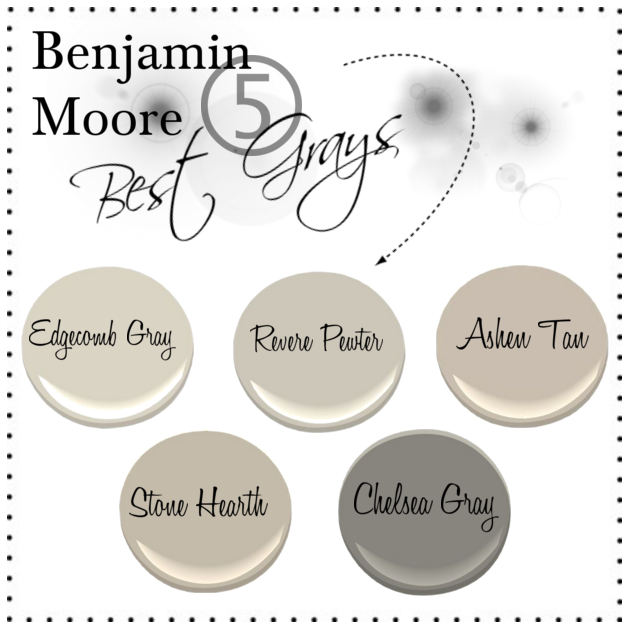 The Penny Parlor Benjamin Moore Five Best Grays