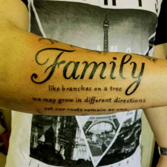 Family tree quotes tattoo design