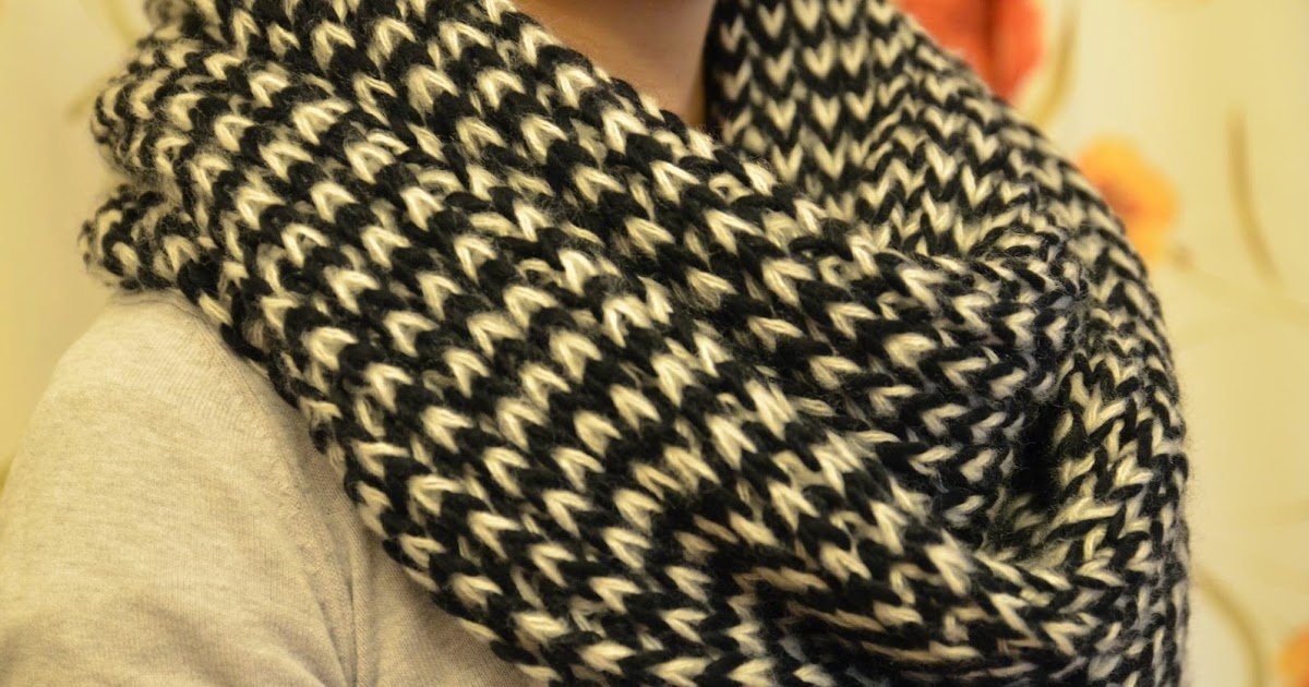 Strickmuster für Loop Schal