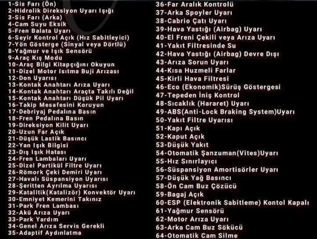 araba göstergeleri anlamları 2 araba göstergeleri anlamları 2