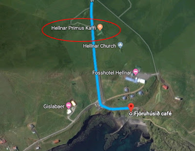 アイスランドの洞窟から南下、ヘルナー・プリマス・カフィへ行く