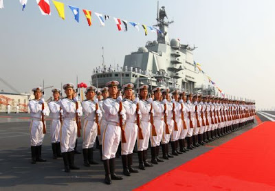 Upacara peresmian kapal induk China Liaoning