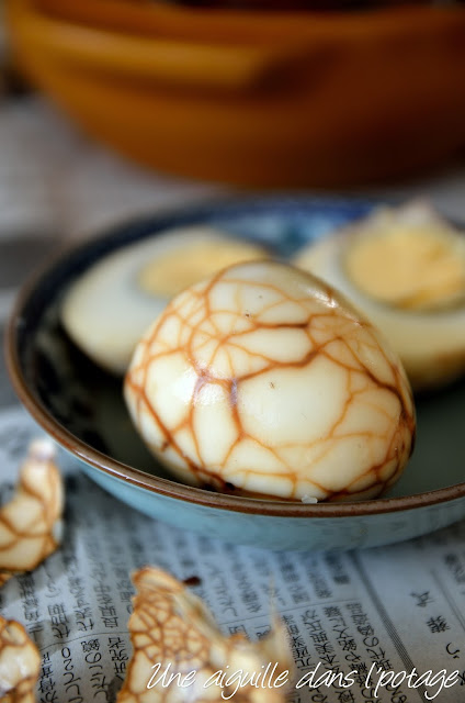 Œufs marbrés au thé et cinq-épices 五香茶葉蛋 