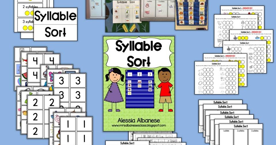 Mrs. Albanese's Kindergarten Class: Syllable Fun!