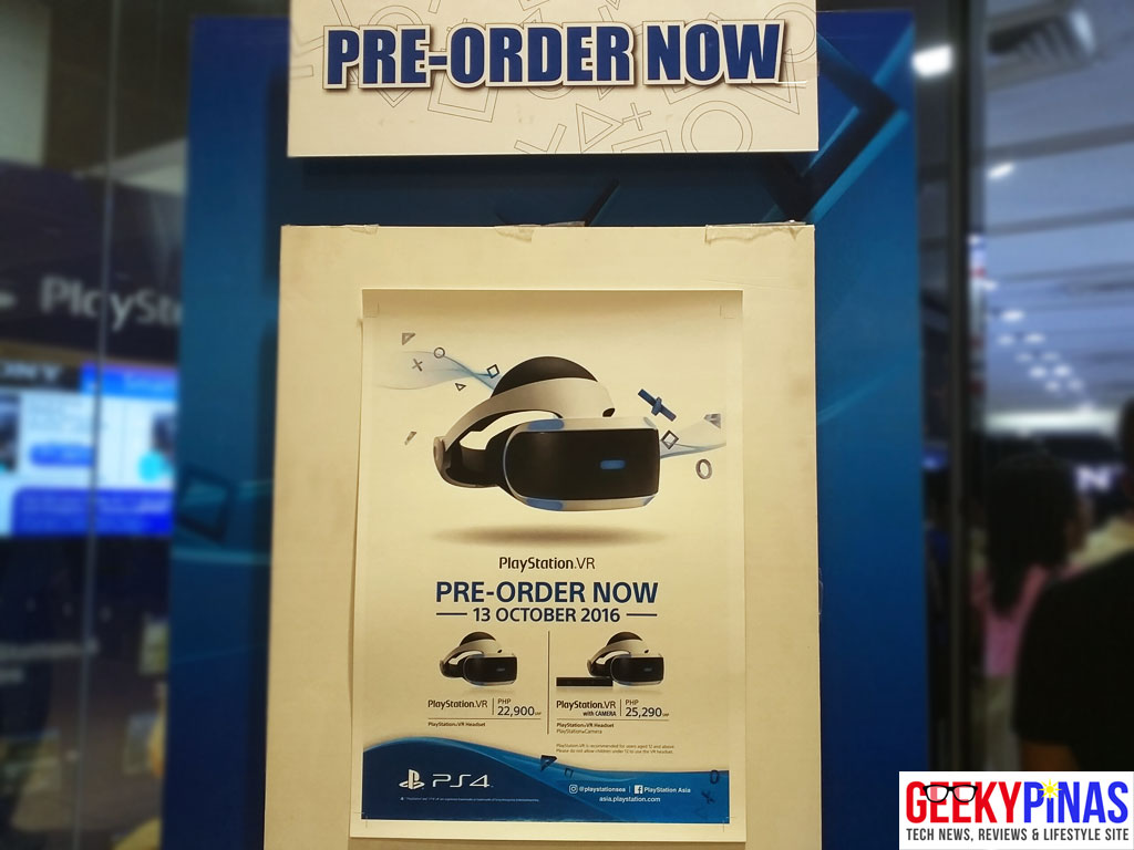 PlayStation VR (PS VR) pre-order poster Philippines