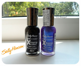 Sally Hansen Hard as Nails review black out virtual violet