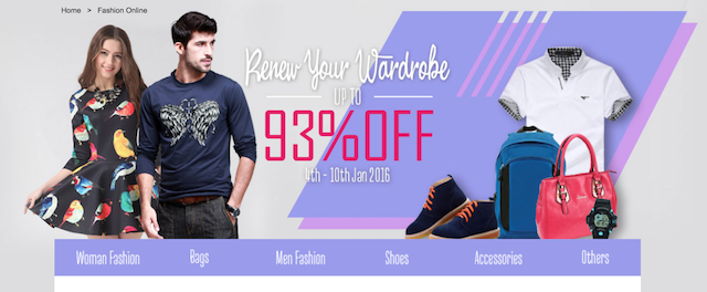 Buy new clothes, up to 93% off!