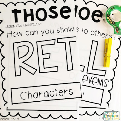 Interactive Read Aloud Lessons for First Grade | Each set of read aloud plans include anchor charts, posters, a daily lesson plan, assessing and advancing questions for partner talk and reading response, vocabulary, mentor sentences, speaking and listening checklists, vocabulary acquisition checklists, and daily and culminating task journal printables, as well as crafts and directed drawing. Get ready for an engaging interactive read aloud! 