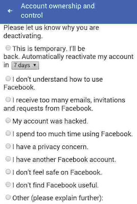 fb account delete permanently in hindi, facebook id delete option, fb id block kaise kare, my facebook id delete ?, apni fb id ko block kaise kare