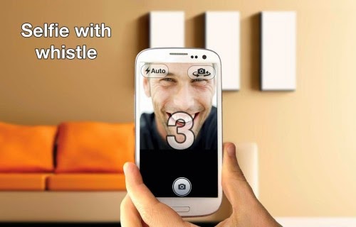 Whistle and take Selfies app on Android Google play store