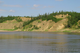 Обрывы среднего течения, река Шапкина