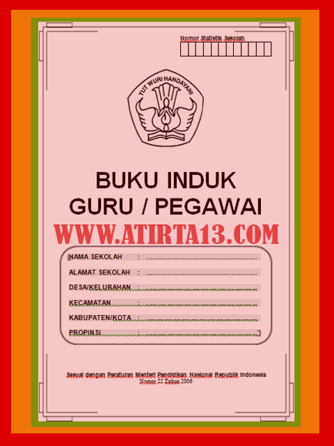 Contoh Format Buku Induk Guru Sesuai Ssn Format Words Doc