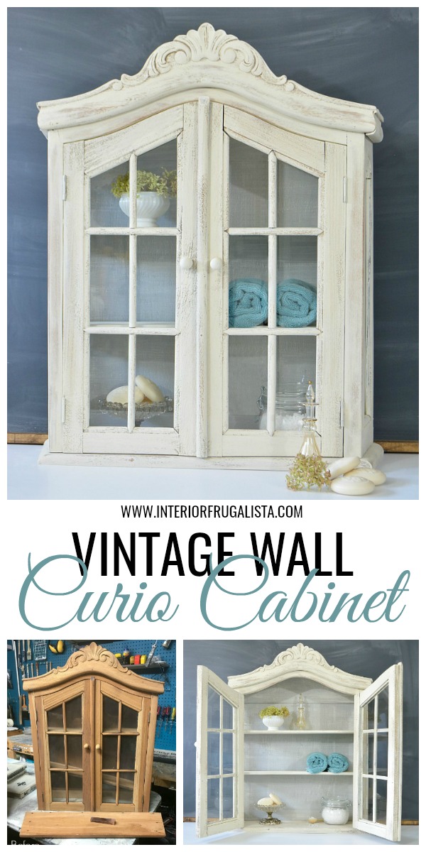 Whitewashed Vintage Wall Curio Interior Frugalista