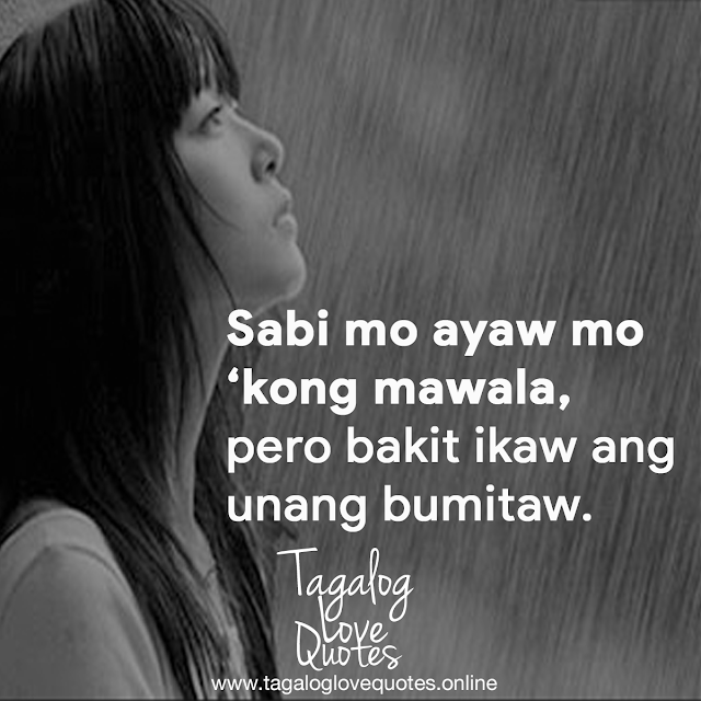 Sabi mo ayaw mo 'kong mawala