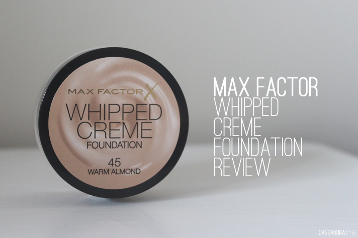 Max Factor Whipped Creme Foundation In 45 Warm Almond Review