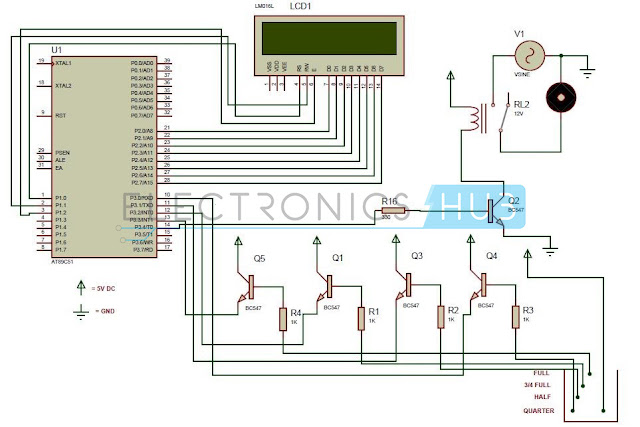 Water Level Controller using 8051 Microcontroller - ELECTRO PARKK