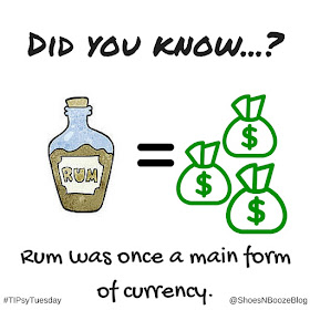 Rum was currency- TipsyTuesday facts on Shoes N Booze