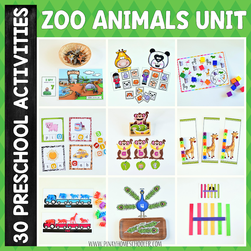 Preschool Learning Zoo Unit Pack