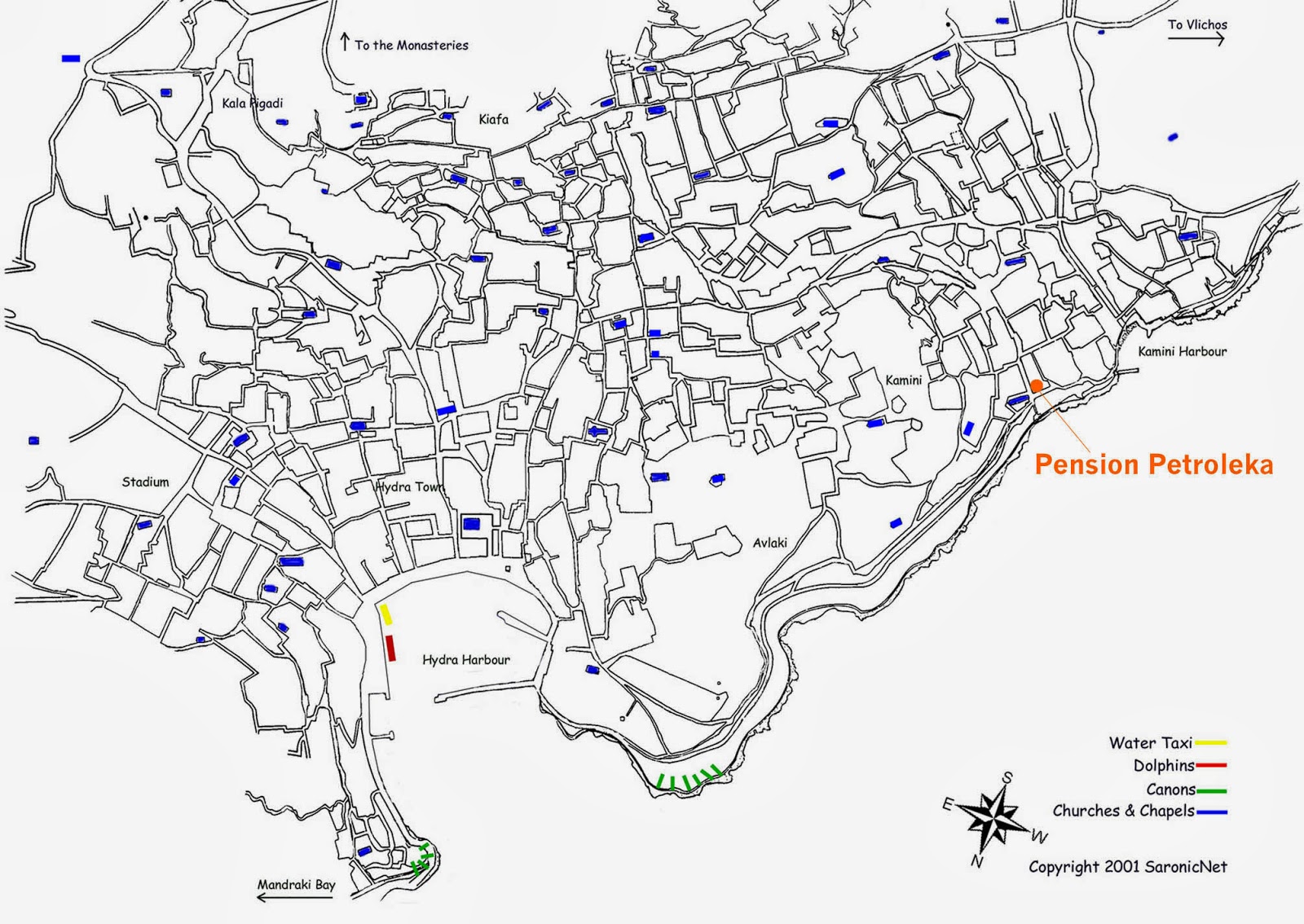 Πώς θα έρθετε / how to find us Petroleka PΕNSION