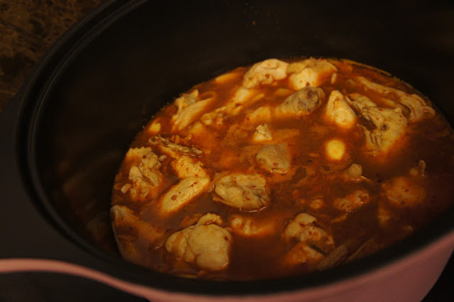 Say My Kitchen: Easy Korean Spicy Chicken Stew (Dakdoritang)