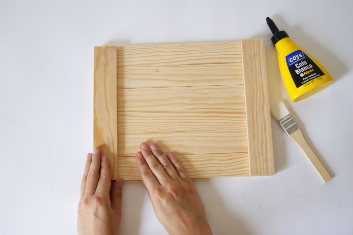 diy bandeja madera con transfer bandeja diy de madera