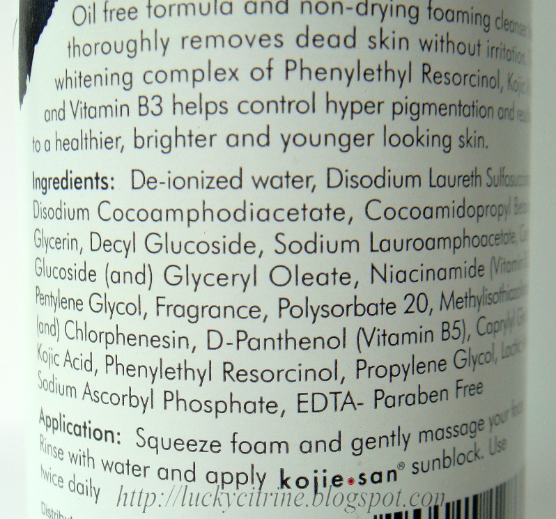 Lucky Citrine Kojie.san For My Face & Body