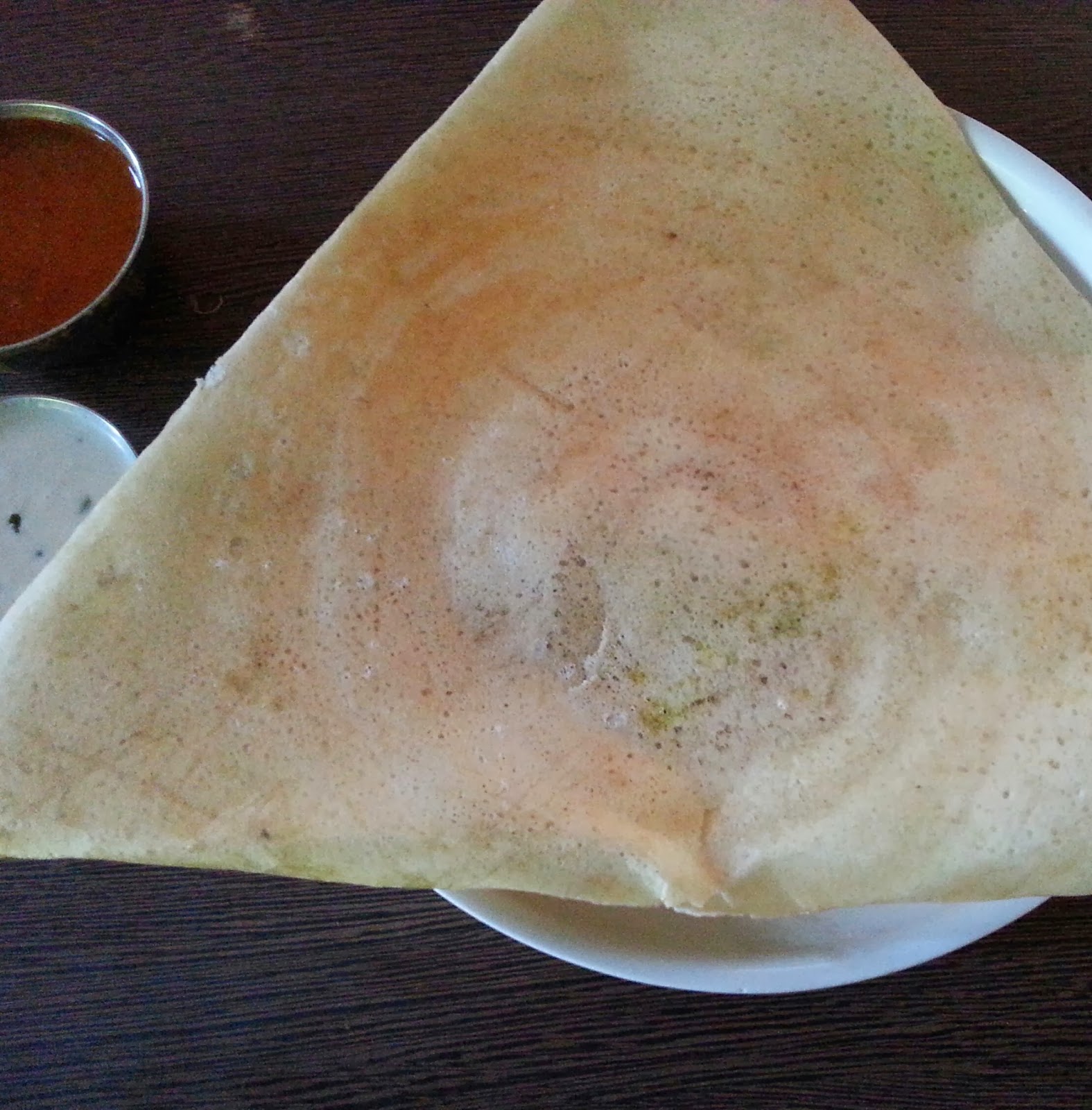 saltandtamarind Dosa with Green Peas Curry