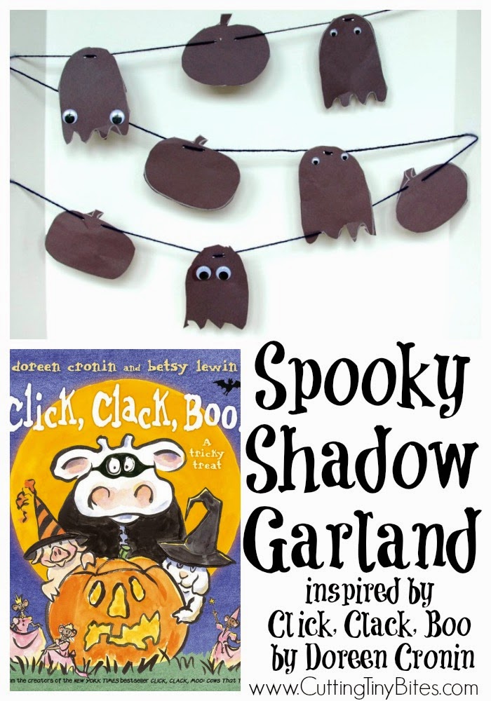 Halloween Shadow Garland - Fun Halloween craft for preschoolers to use with the Doreen Cronin and Betsy Lewin book Click Clack Boo. Halloween Shadow Garland - Fun Halloween craft for preschoolers to use with the Doreen Cronin and Betsy Lewin book Click Clack Boo.