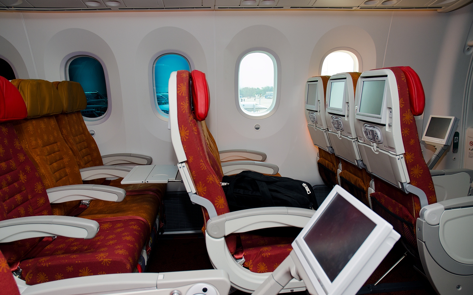 Boeing 787 8 Dreamliner Economy Class Cabin Interior Of Air
