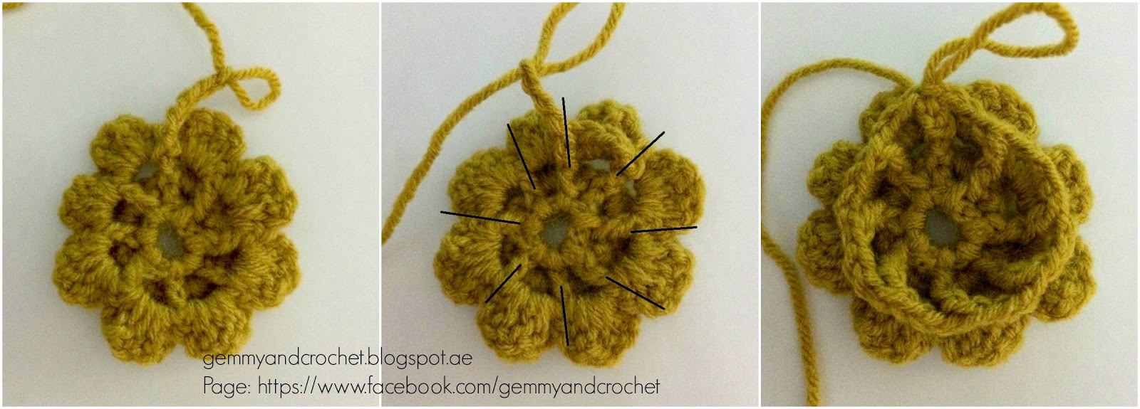 crochet flower, crochet flower accent, flower for embellishment, crochet embellishments