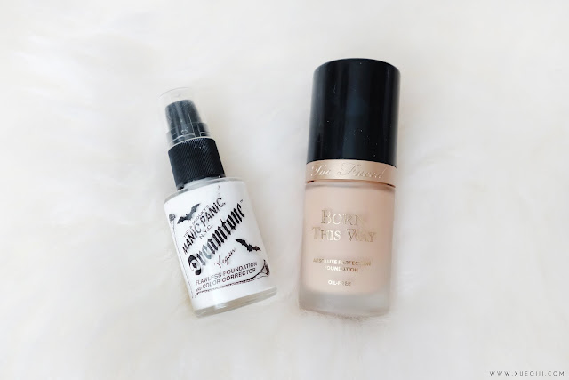 Too Faced | Born This Way Absolute Perfection Foundation Review + Manic Panic's Dreamtone White Virgin Foundation