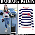 Barbara Palvin in striped navy sweater in Nice on May 18