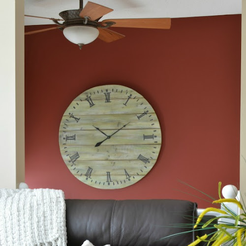How To Build A Large Rustic Plank Wood Clock