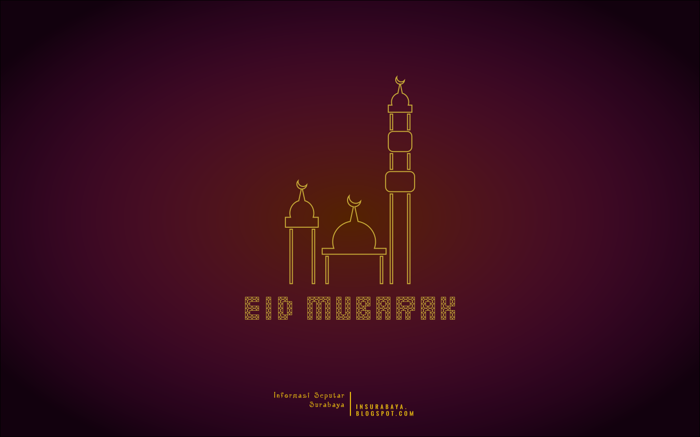Simple Wallpaper Idul Fitri (Eid Mubarak) 2018 M / 1439 H ~ Info 